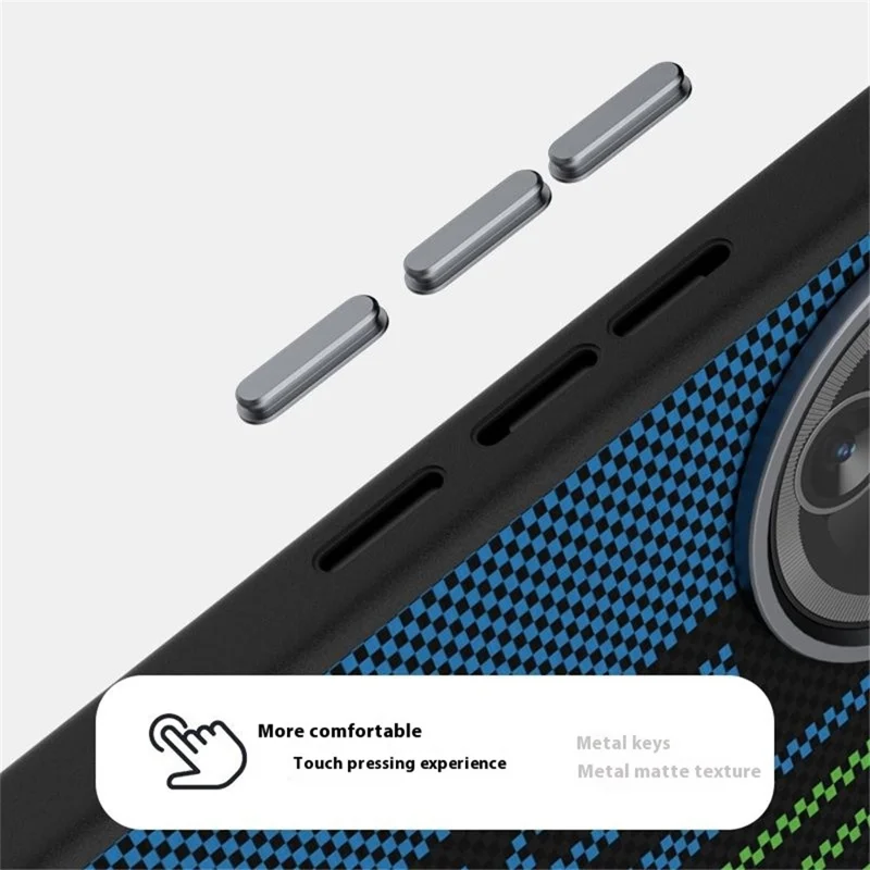 Чехол ABEEL для Xiaomi Redmi K80 Pro 5G, совместимый с MagSafe, с принтом, из поликарбоната, ТПУ, алюминиевого сплава и кожи - Выдающийся №1
