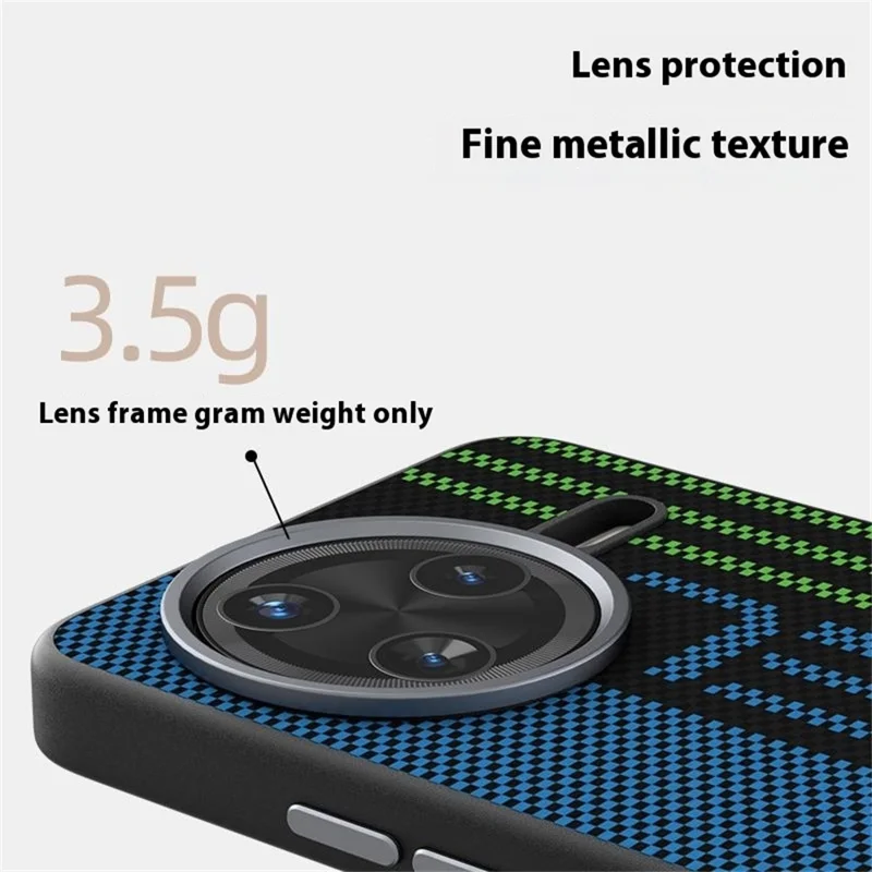 Чехол ABEEL для Xiaomi Redmi K80 Pro 5G, совместимый с MagSafe, с принтом, из поликарбоната, ТПУ, алюминиевого сплава и кожи - Выдающийся №1
