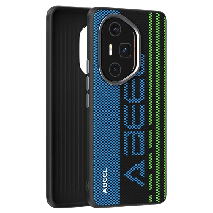 ABEEL For Honor 300 Ultra Hülle, kompatibel mit MagSafe, bedrucktes PC TPU Aluminium-Legierung Leder Handyhülle - Herausragend Nummer 1