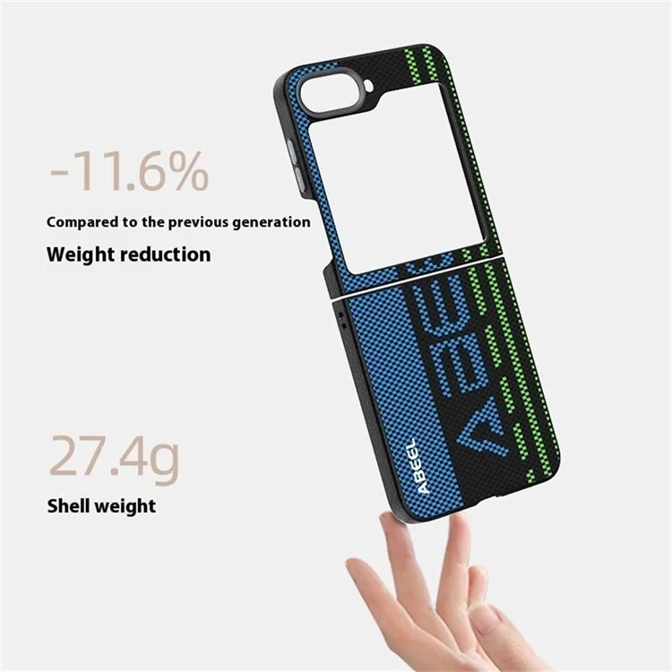 ABEEL For Samsung Galaxy Z Flip6 5G Case Compatible with MagSafe Printed PC TPU Aluminum Alloy Leather Phone Cover - Outstanding No. 4