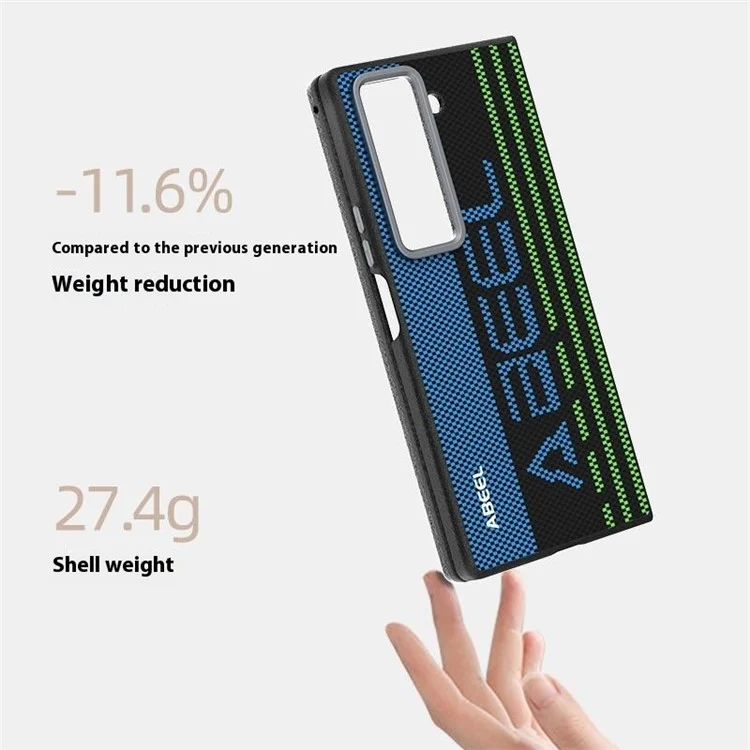 ABEEL Per Samsung Galaxy Z Fold6 5G Cover Compatibile con MagSafe, Stampato in PC TPU Lega di Alluminio Pelle Cover per Cellulare - Eccezionale N. 1
