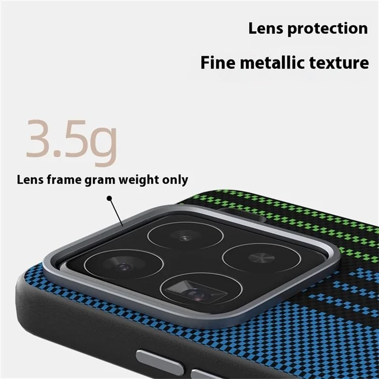 Чехол ABEEL для Xiaomi 15 с поддержкой MagSafe, с принтом, из ПК, TPU, алюминиевого сплава и кожи - Выдающийся №1