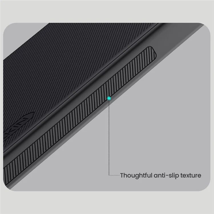 NILLKIN Frosted Shield Pro For Xiaomi Poco X7 Pro 5G Case Matte PC + TPU Phone Cover - Black