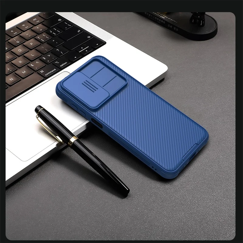NILLKIN Camshield Pro Series for Samsung Galaxy A26 5G Case PC + TPU Slide Camera Lid Phone Cover - Blue