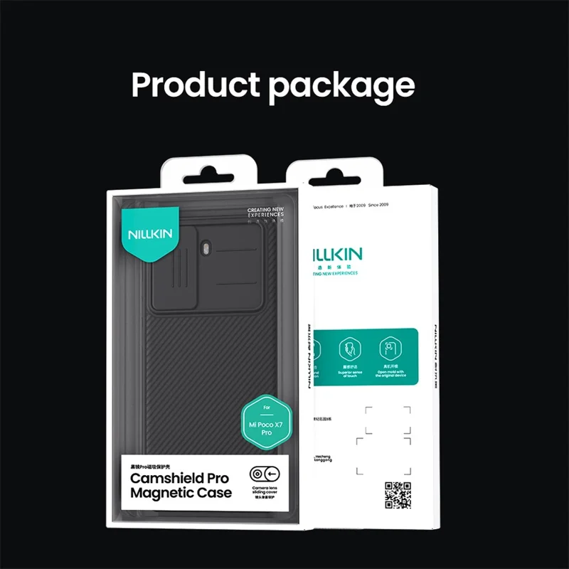 NILLKIN Camshield Pro for Xiaomi Poco X7 Pro 5G Case Compatible with MagSafe TPU + PC Phone Cover with Slider Camera Lid
