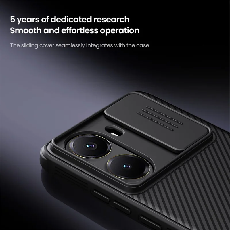 NILLKIN Camshield Pro for Xiaomi Poco X7 Pro 5G Case Compatible with MagSafe TPU + PC Phone Cover with Slider Camera Lid