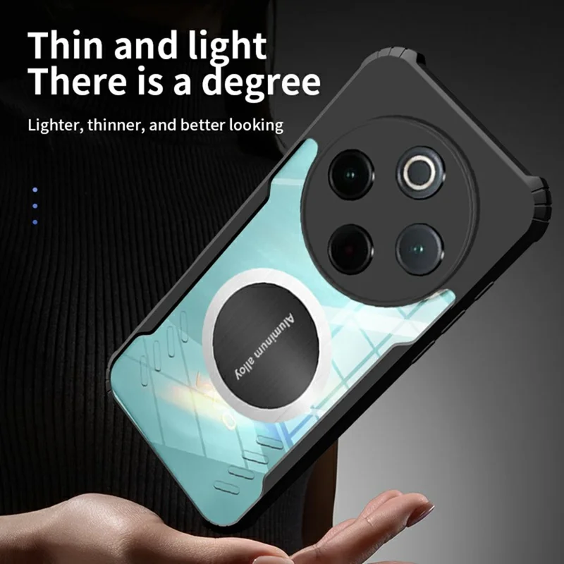 For vivo Y300 Pro 5G Case Reinforced Corners TPU + Acrylic Heat Dissipation Phone Cover