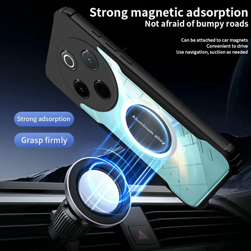 For vivo Y300 Pro 5G Case Reinforced Corners TPU + Acrylic Heat Dissipation Phone Cover