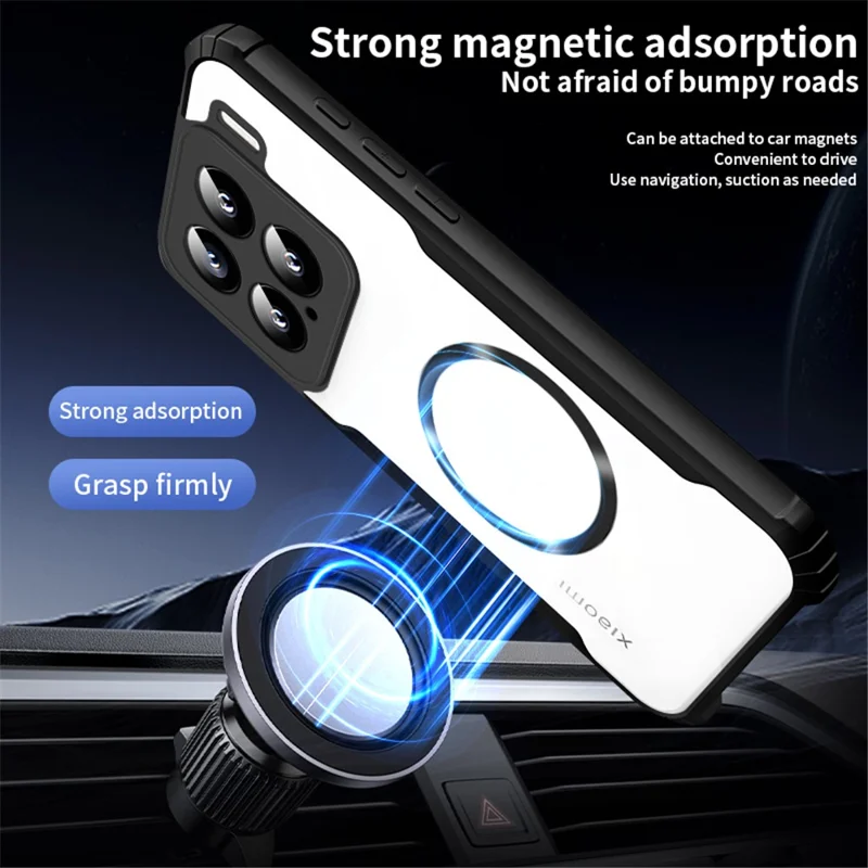 Custodia per Xiaomi 15 Compatibile con MagSafe Angoli Rinforzati TPU + Copertura Telefonica in Acrilico