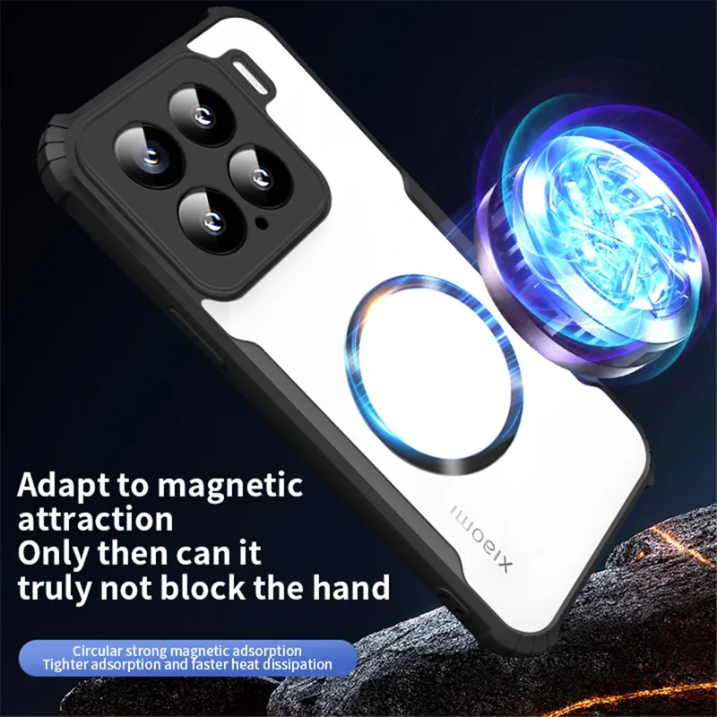 Custodia per Xiaomi 15 Compatibile con MagSafe Angoli Rinforzati TPU + Copertura Telefonica in Acrilico