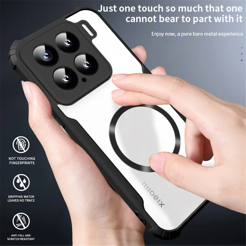 Custodia per Xiaomi 15 Compatibile con MagSafe Angoli Rinforzati TPU + Copertura Telefonica in Acrilico