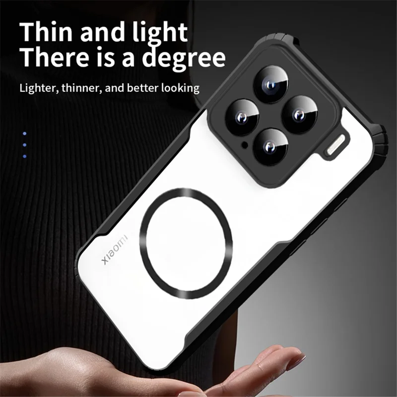 Custodia per Xiaomi 15 Compatibile con MagSafe Angoli Rinforzati TPU + Copertura Telefonica in Acrilico