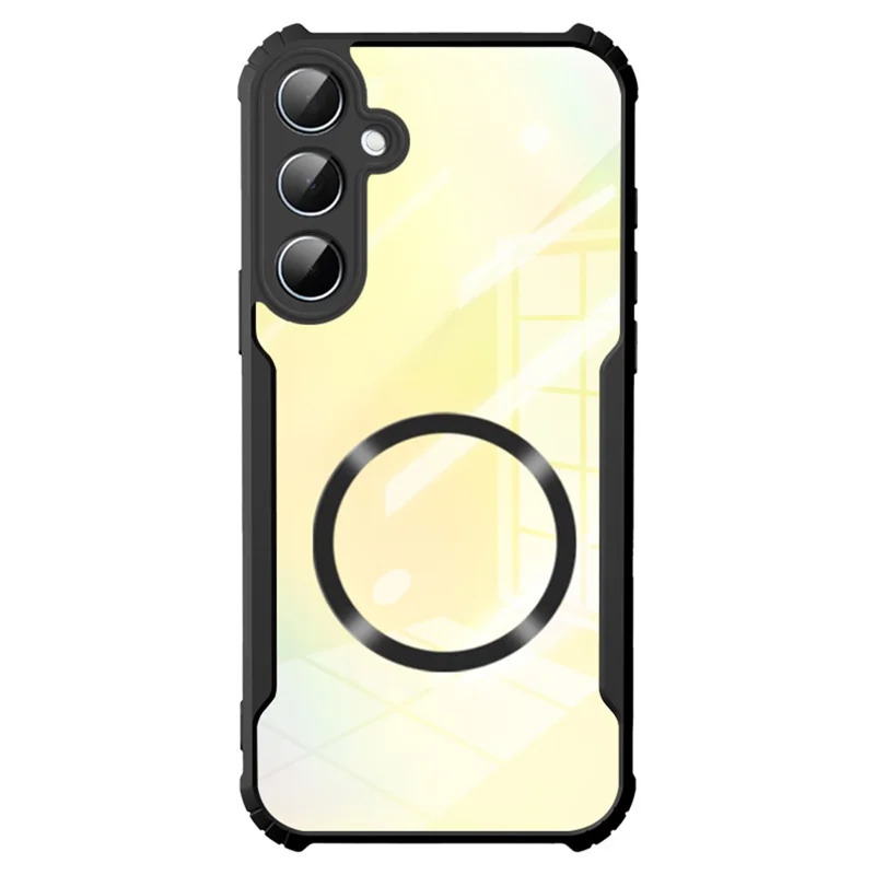 For Samsung Galaxy A55 5G Magnetic Case Reinforced Corners TPU + Acrylic Phone Cover