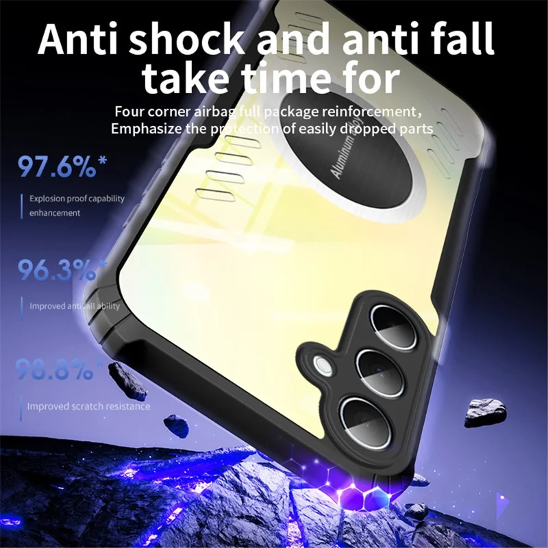 Für Samsung Galaxy S25 Hülle Verstärkte Ecken TPU + Acryl Wärmeableitung Handyhülle