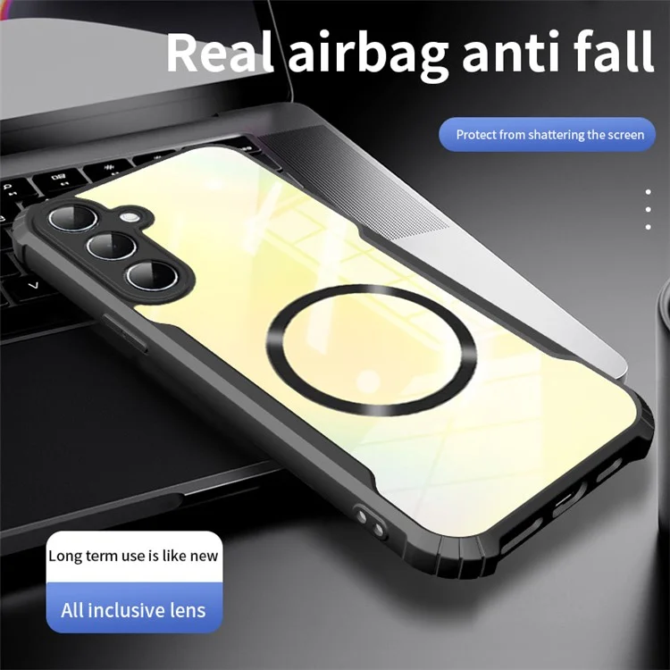 For Samsung Galaxy A26 5G Case Compatible with MagSafe Reinforced Corners TPU + Acrylic Phone Cover