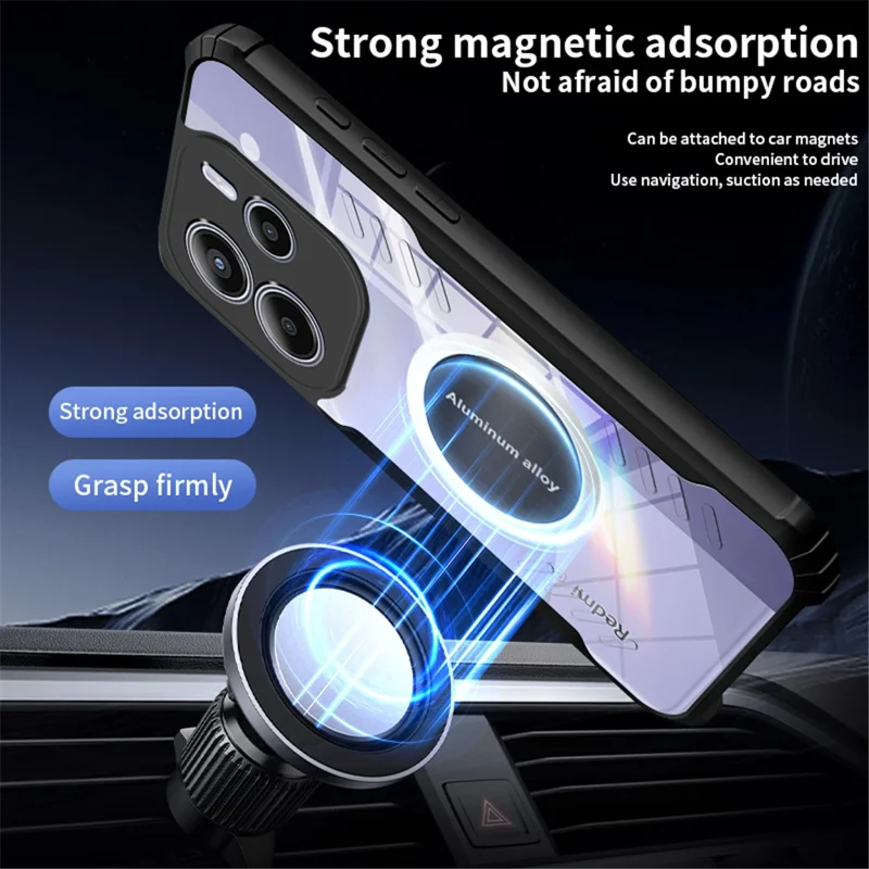 For Xiaomi Redmi Note 14 5G Case Reinforced Corners TPU + Acrylic Heat Dissipation Phone Cover