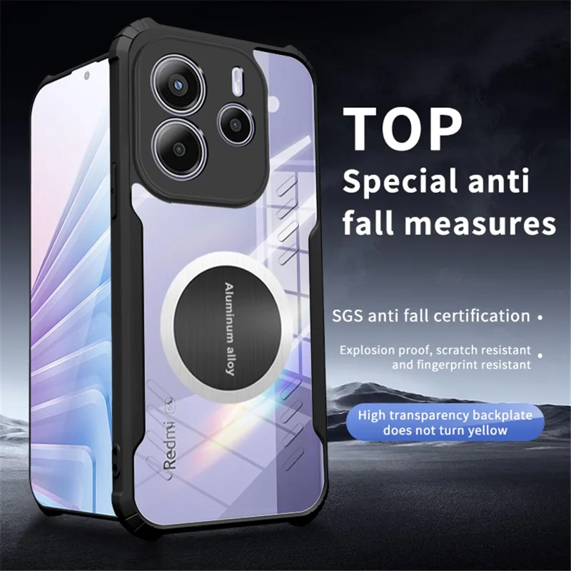 For Xiaomi Redmi Note 14 5G Case Reinforced Corners TPU + Acrylic Heat Dissipation Phone Cover