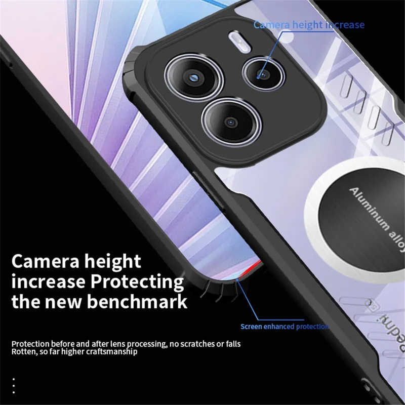 For Xiaomi Redmi Note 14 5G Case Reinforced Corners TPU + Acrylic Heat Dissipation Phone Cover