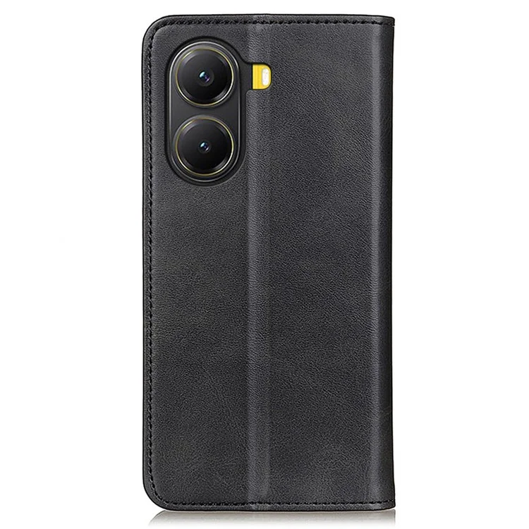 For Xiaomi Poco X7 Pro 5G  /  Redmi Turbo 4 5G Case Split Leather Flip Wallet Phone Cover - Black