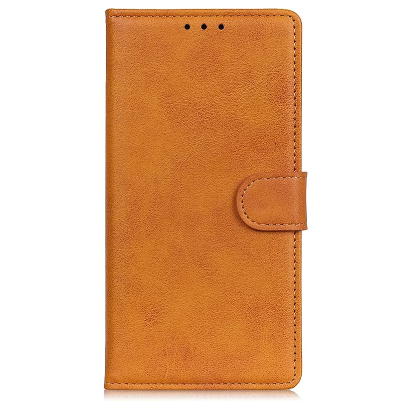 For Xiaomi Poco X7 Pro 5G  /  Redmi Turbo 4 5G Wallet Case Cowhide Texture Leather Stand Phone Cover - Brown