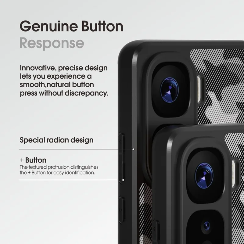 IBMRS For vivo iQOO Neo10 5G / Neo10 Pro 5G Case TPU + PC Heavy Duty Shockproof Phone Cover - Transparent Black