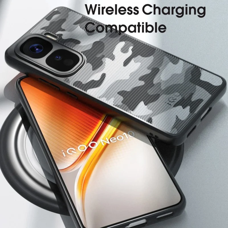 IBMRS For vivo iQOO Neo10 5G / Neo10 Pro 5G Case TPU + PC Heavy Duty Shockproof Phone Cover - Transparent Black