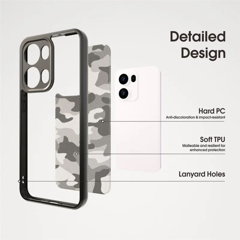 IBMRS For Oppo Reno13 Pro 5G Case TPU + PC Heavy Duty Shockproof Phone Cover - Artistic Camouflage