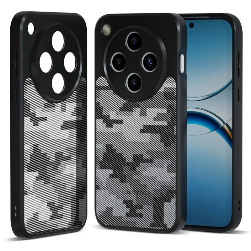 IBMRS Dla Oppo Find X8 5G Etui TPU + PC Wytrzymałe Antywstrząsowe Pokrowiec Ochrona Aparatu - Siatka Kamouflage