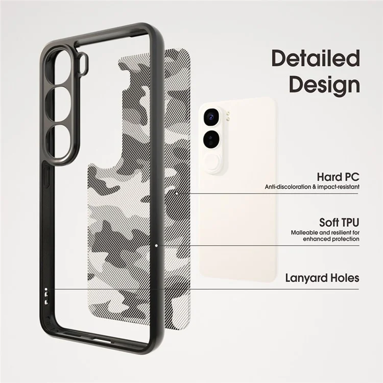 IBMRS For vivo Y300 5G / V40 Lite 5G Case TPU + PC Heavy Duty Shockproof Phone Cover - Artistic Camouflage