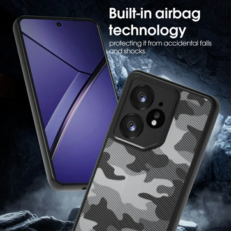 IBMRS For Realme Neo7 5G Case TPU + PC Heavy Duty Shockproof Phone Cover - Matte Black