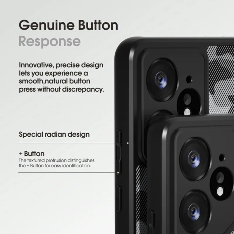 IBMRS For Realme Neo7 5G Case TPU + PC Heavy Duty Shockproof Phone Cover - Matte Black