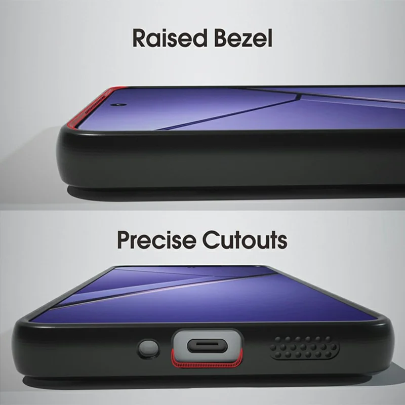 IBMRS For Realme Neo7 5G Case TPU + PC Heavy Duty Shockproof Phone Cover - Matte Black