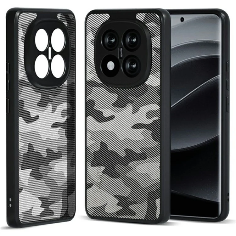 IBMRS Für Xiaomi Redmi Note 14 Pro 4G Hülle TPU + PC Stoßfeste Handyhülle - Künstlerischer Tarnmuster