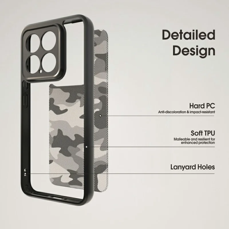 IBMRS For Xiaomi 15 Case TPU + PC Heavy Duty Shockproof Phone Cover - Artistic Camouflage