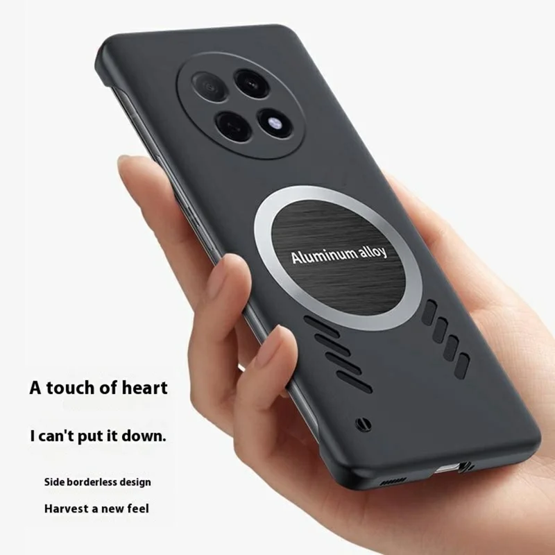 Voor Oppo F29 Pro 5G (wereldwijd) / A5 Pro 5G (China) hoesje hard PC randloos warmteafvoer telefoonhoesje - groen