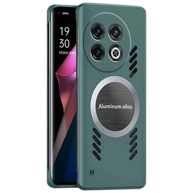 Obudowa na OnePlus Ace 5 5G / Ace 5 Pro 5G, twarda obudowa PC bez ramek z odprowadzaniem ciepła, kolor zielony