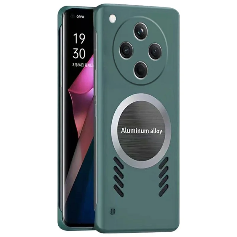 For Oppo Find X8 5G Case Hard PC Frameless Heat Dissipation Phone Cover - Green