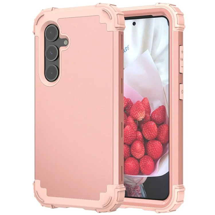 L-Style For Samsung Galaxy A56 5G  /  A36 5G Case Shockproof PC + TPU Phone Back Cover - Pink