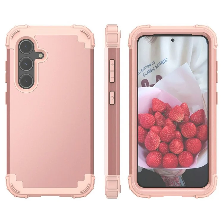 L-Style For Samsung Galaxy A56 5G  /  A36 5G Case Shockproof PC + TPU Phone Back Cover - Pink