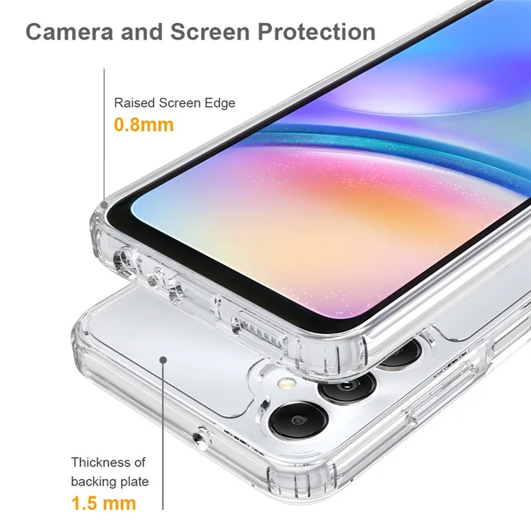 Cover posteriore per Samsung Galaxy M14 4G - Custodia trasparente antiurto in TPU + Acrilico