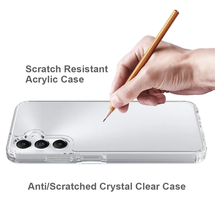 Cover posteriore per Samsung Galaxy M14 4G - Custodia trasparente antiurto in TPU + Acrilico