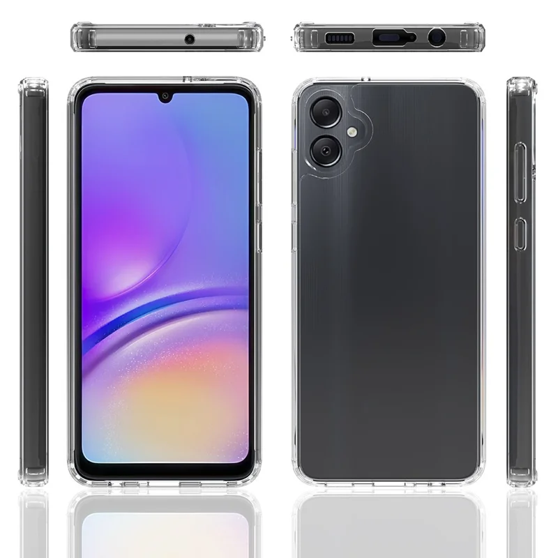 For Samsung Galaxy M05 4G / F05 Clear Phone Case TPU + Acrylic Shockproof Phone Back Cover