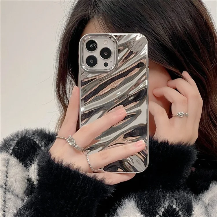 Für iPhone 13 Pro Max Hülle Wellenstruktur TPU Stoßfeste Handyhülle