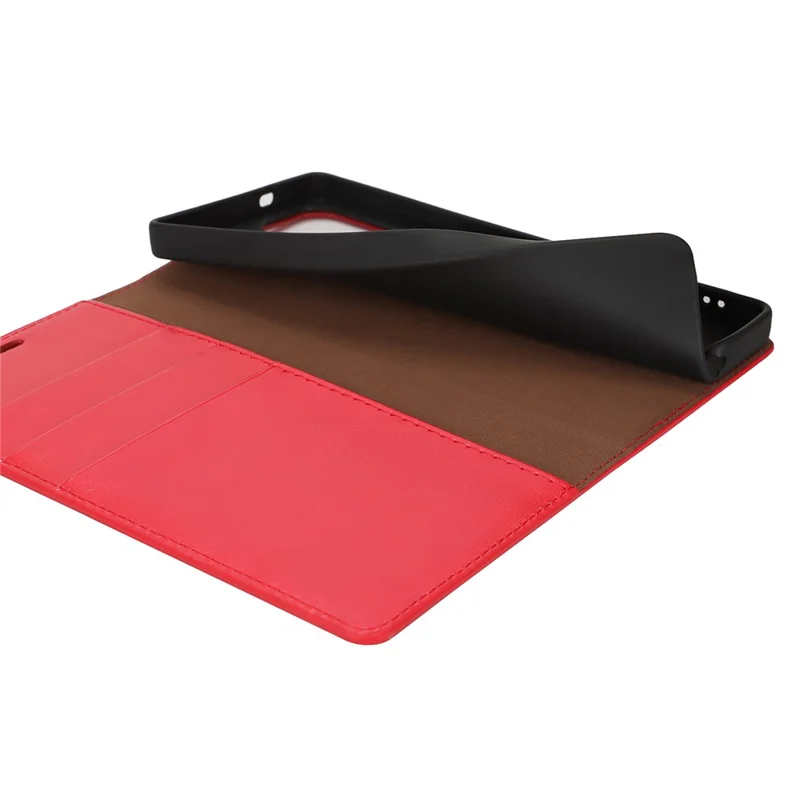 For Samsung Galaxy S25 Ultra Case Crazy Horse Texture Split Leather Wallet Phone Cover - Red