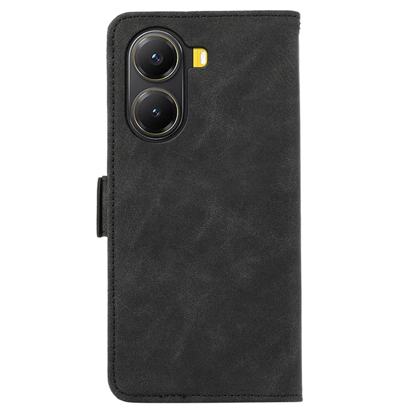 ABEEL For Xiaomi Redmi Turbo 4 5G / Poco X7 Pro 5G Case PU Leather Folio Stand View RFID Blocking Phone Cover - Black