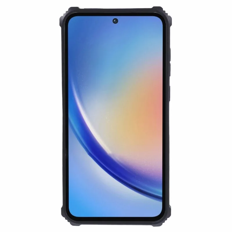 For Samsung Galaxy A36 5G Phone Case Kickstand Drop Protection PC + TPU Back Cover - Black