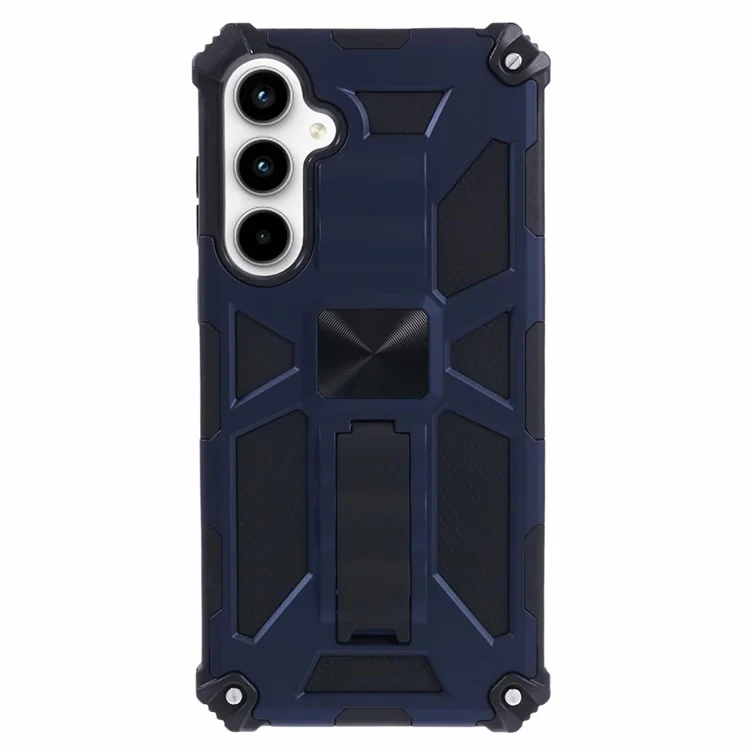 For Samsung Galaxy A16 4G / 5G Phone Case Kickstand Drop Protection PC + TPU Back Cover - Blue