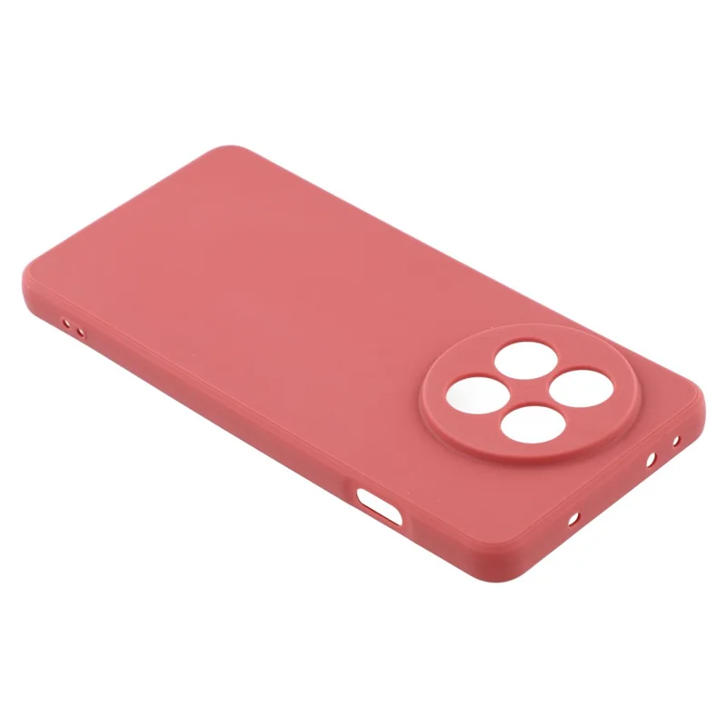 For OnePlus Ace 5 5G / Ace 5 Pro 5G Case Precise Cutouts Straight Edge TPU Shockproof Phone Cover - Red