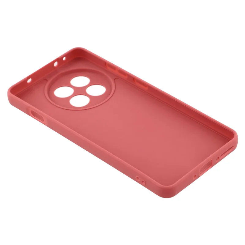 For OnePlus Ace 5 5G / Ace 5 Pro 5G Case Precise Cutouts Straight Edge TPU Shockproof Phone Cover - Red