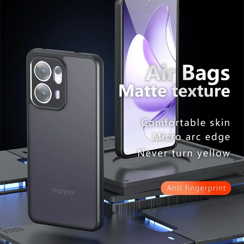 Für Oppo Reno13 F 5G Hülle stoßfeste TPU + PC matte Rückseite Handyhülle